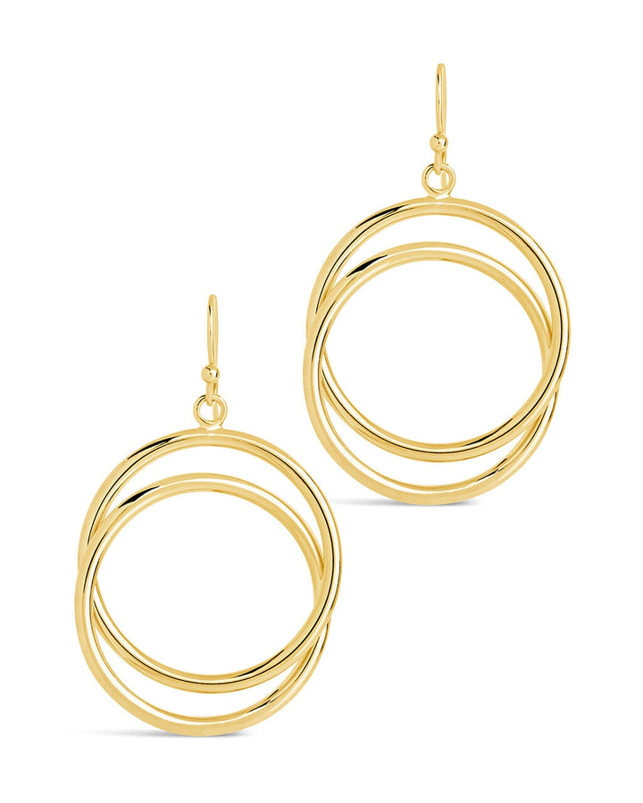 Claudie Interlocking Circle Dangle Earrings