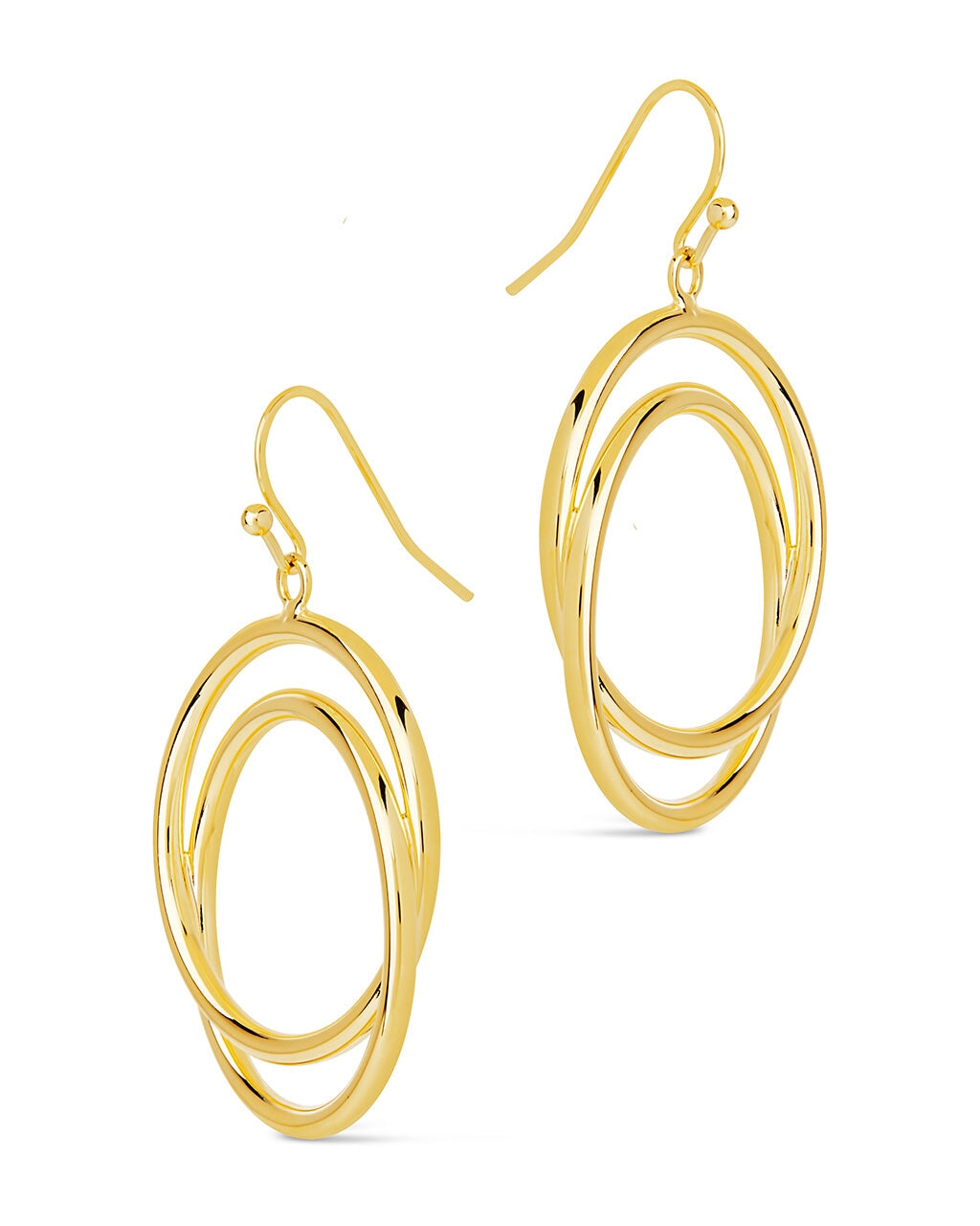 Claudie Interlocking Circle Dangle Earrings