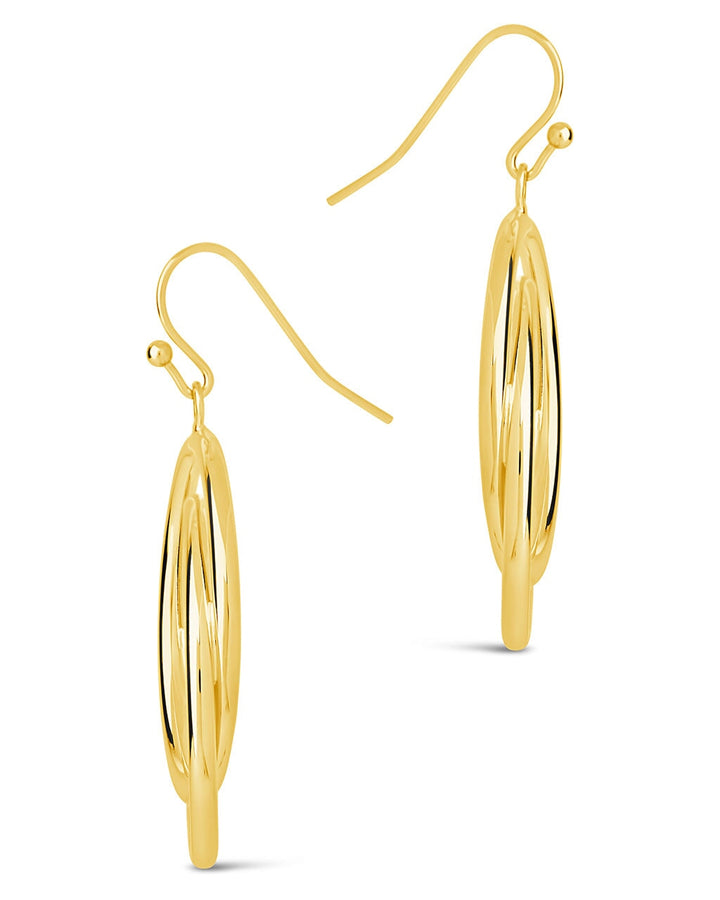 Claudie Interlocking Circle Dangle Earrings