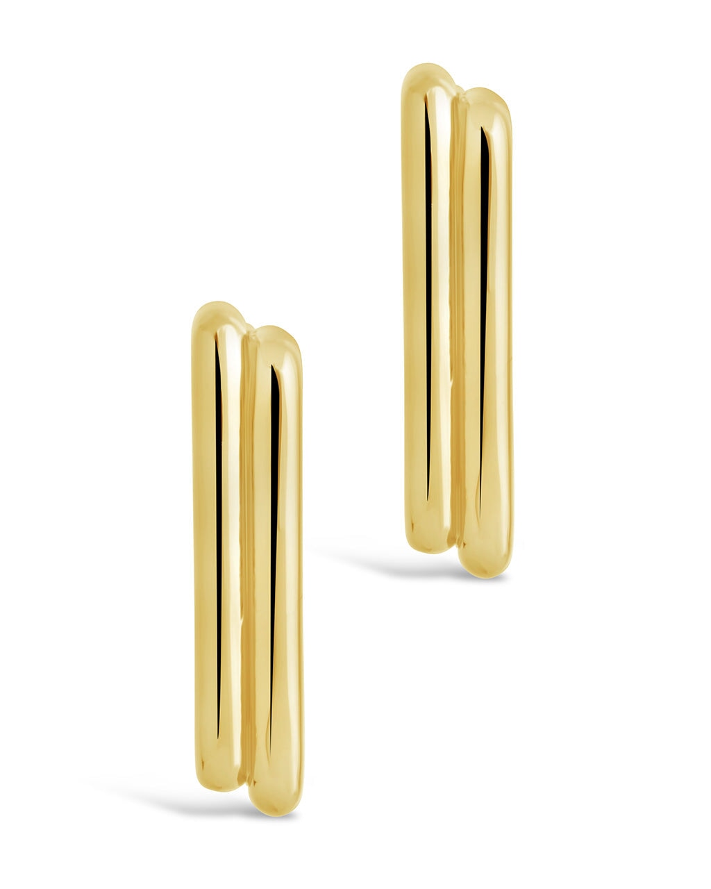 Baguette Hoop Earrings