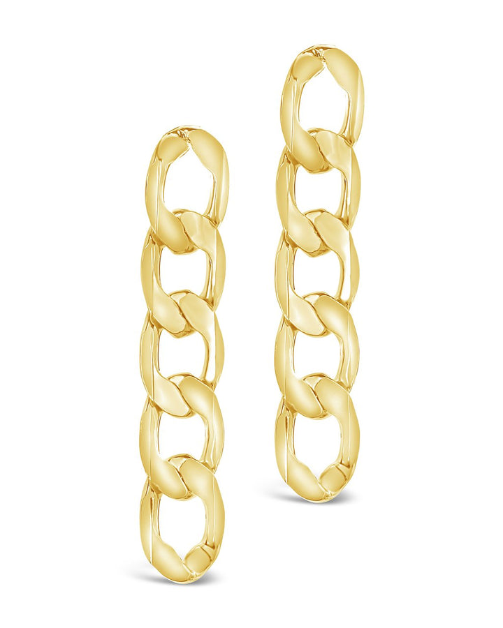 Flat Link Dangle Earrings