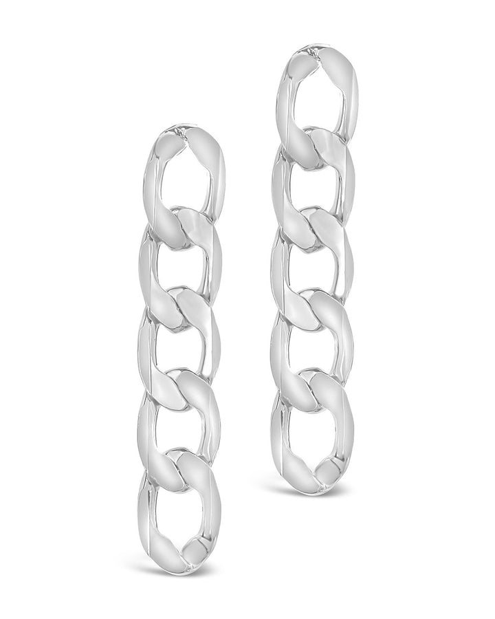Flat Link Dangle Earrings