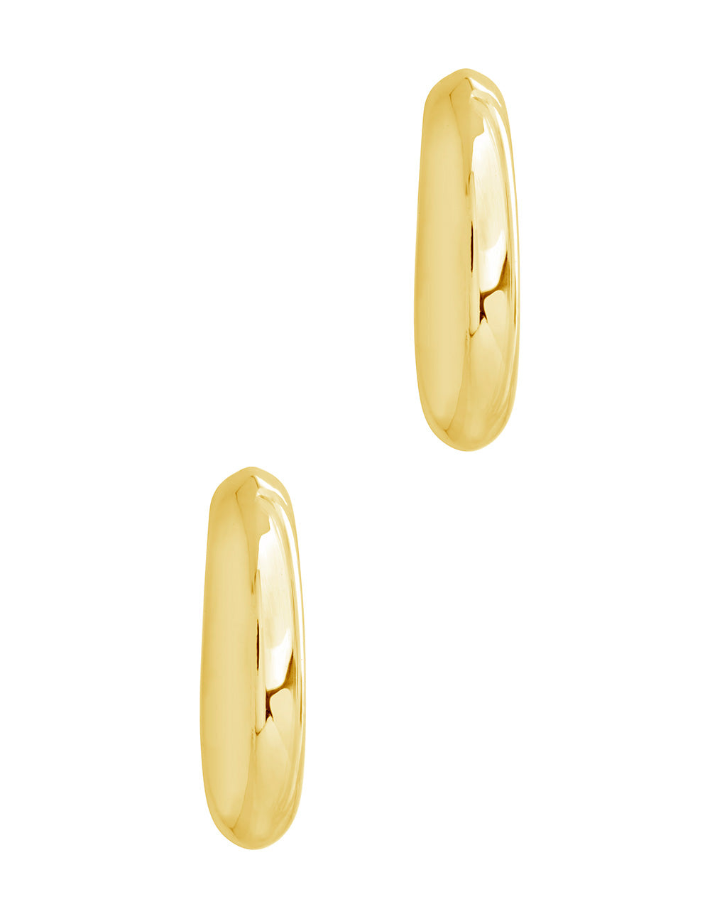 Avril Elongated Chunky Hoop Earrings