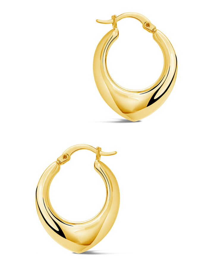 Indy Elongated Hoop Earrings