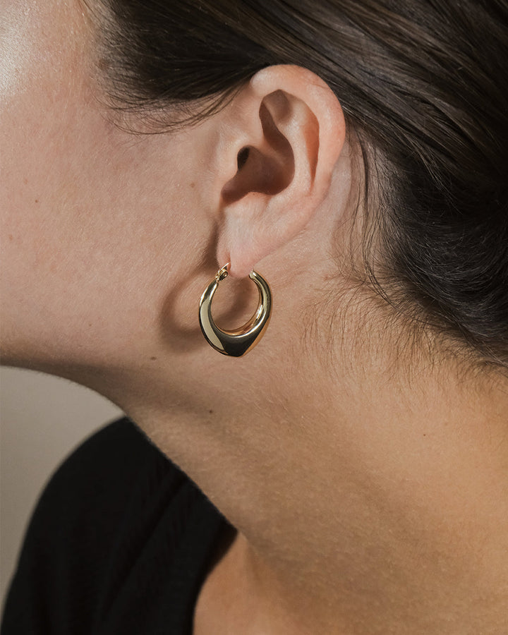 Indy Elongated Hoop Earrings