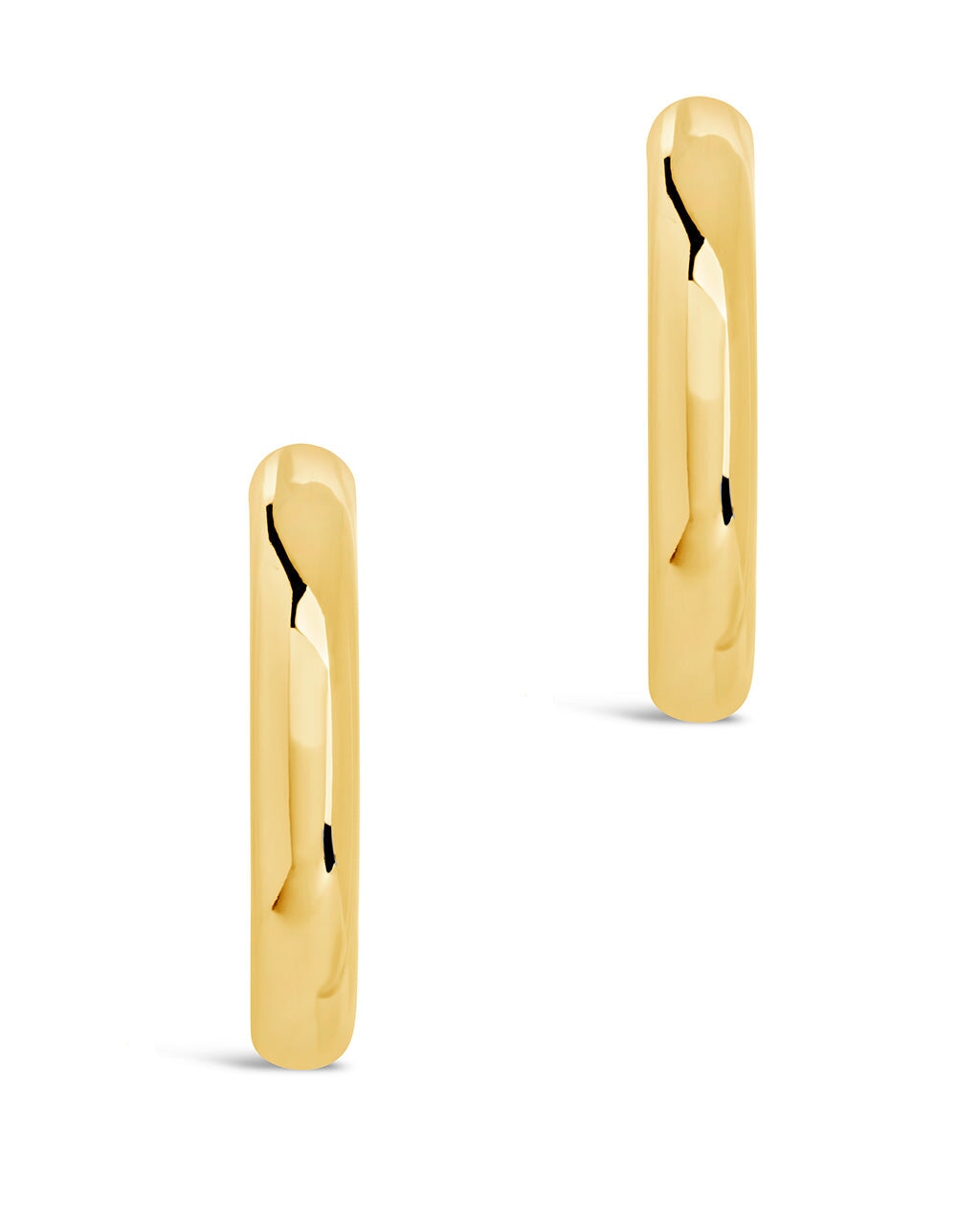 Rory Polished Tube Hoop Earrings