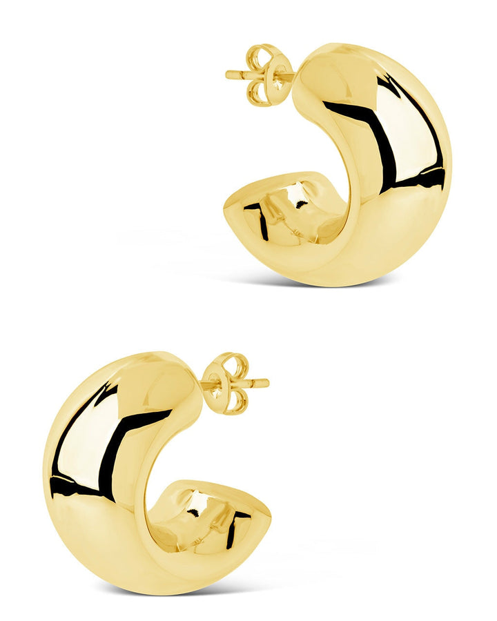 Marley Polished Chunky Hoop Earrings