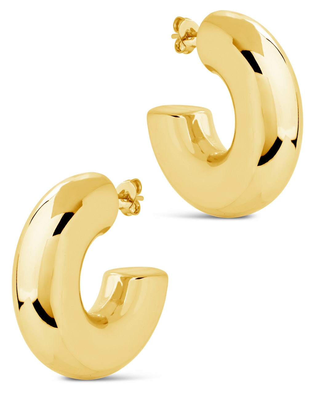 Wynonna Polished Tube Hoop Earrings