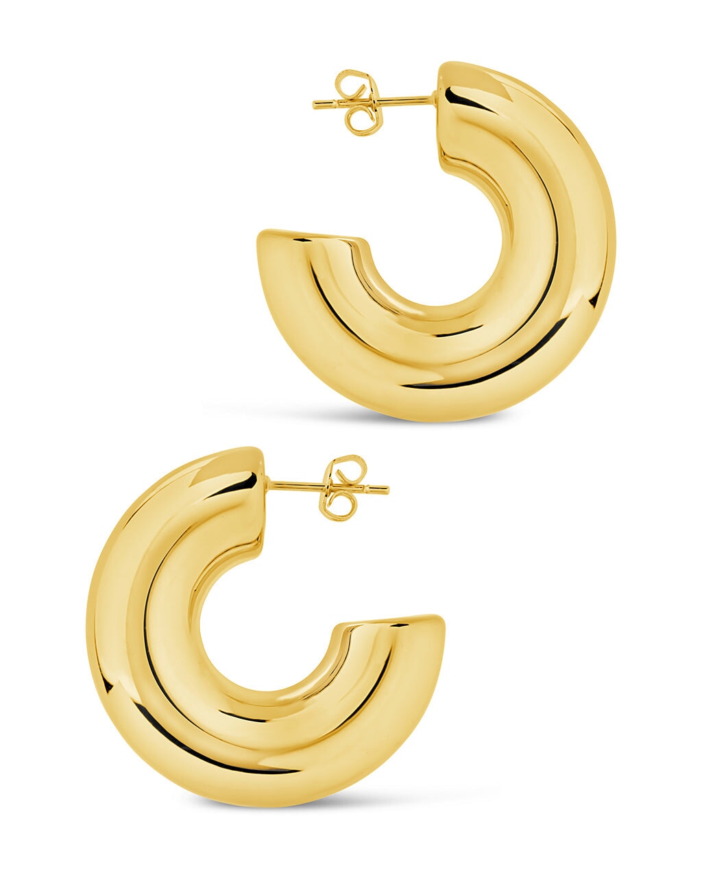 Wynonna Polished Tube Hoop Earrings