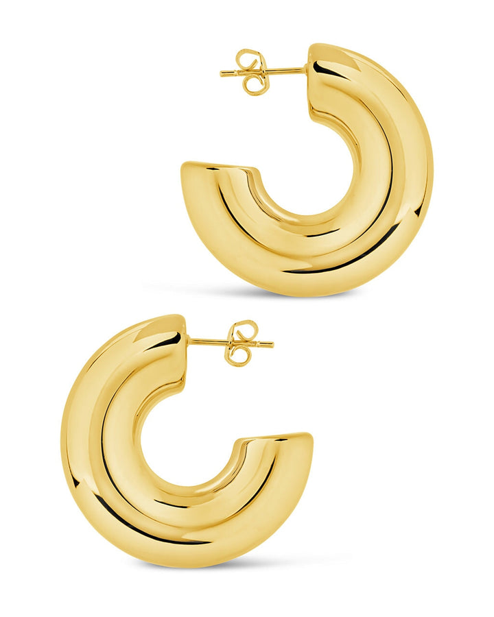 Wynonna Polished Tube Hoop Earrings