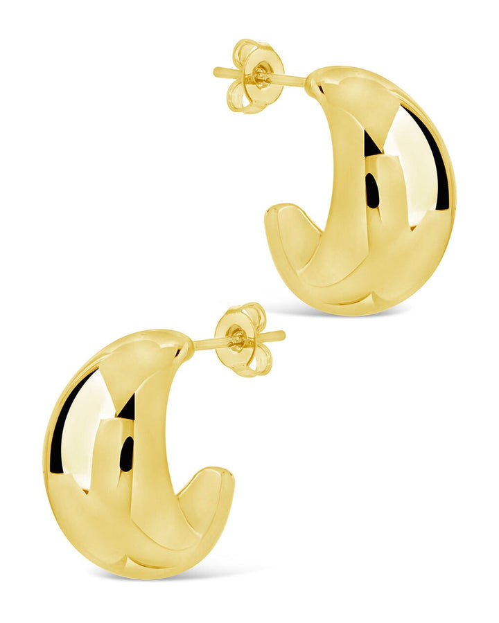 Eclipse Polished Hoop Earrings