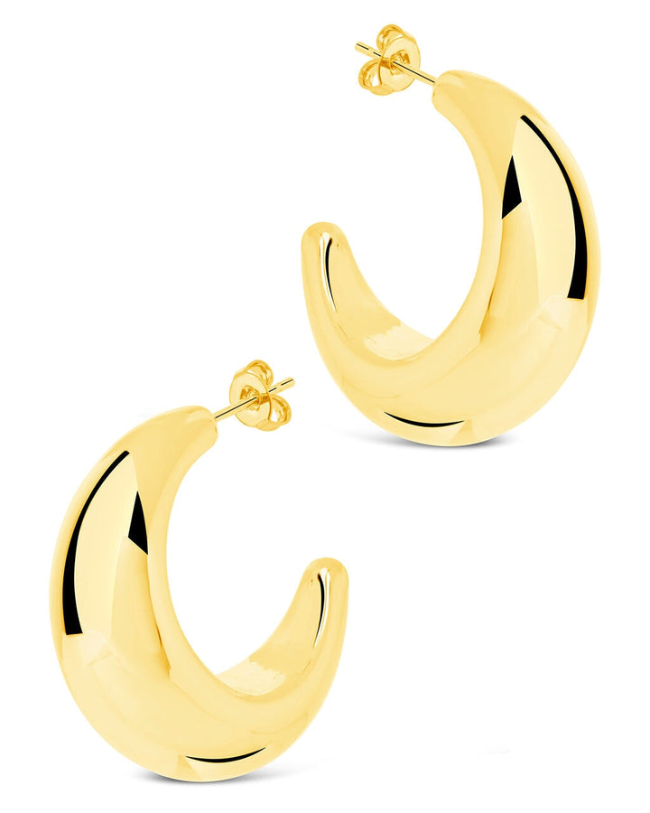 Eclipse Polished Hoop Earrings
