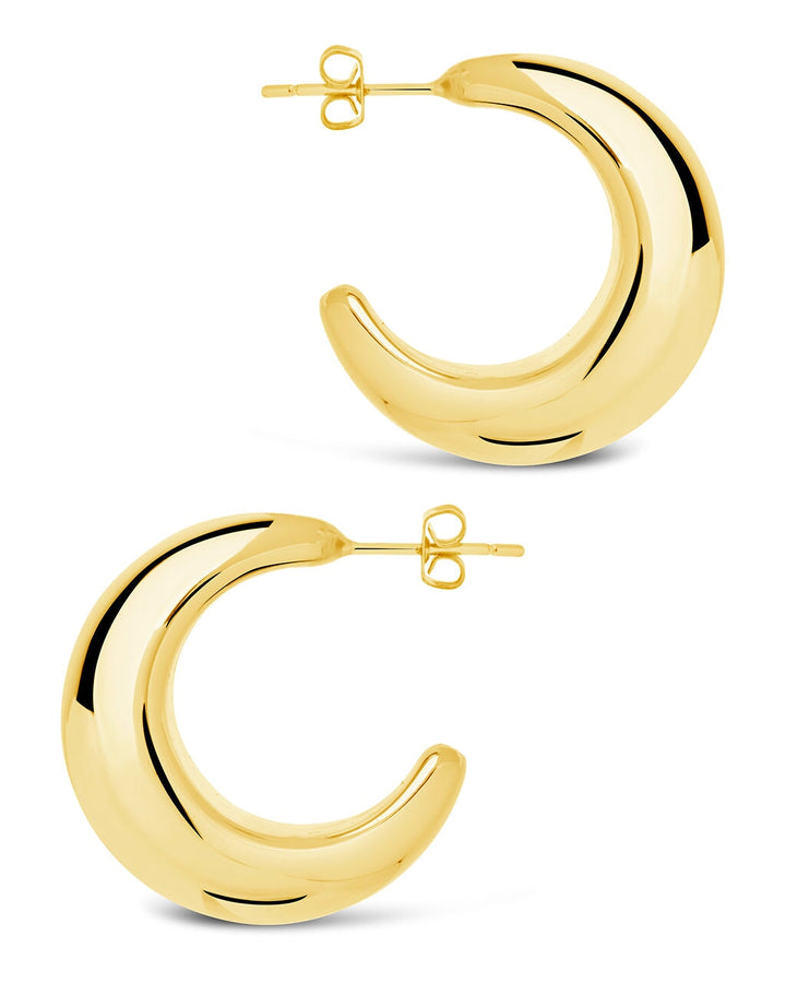 Eclipse Polished Hoop Earrings