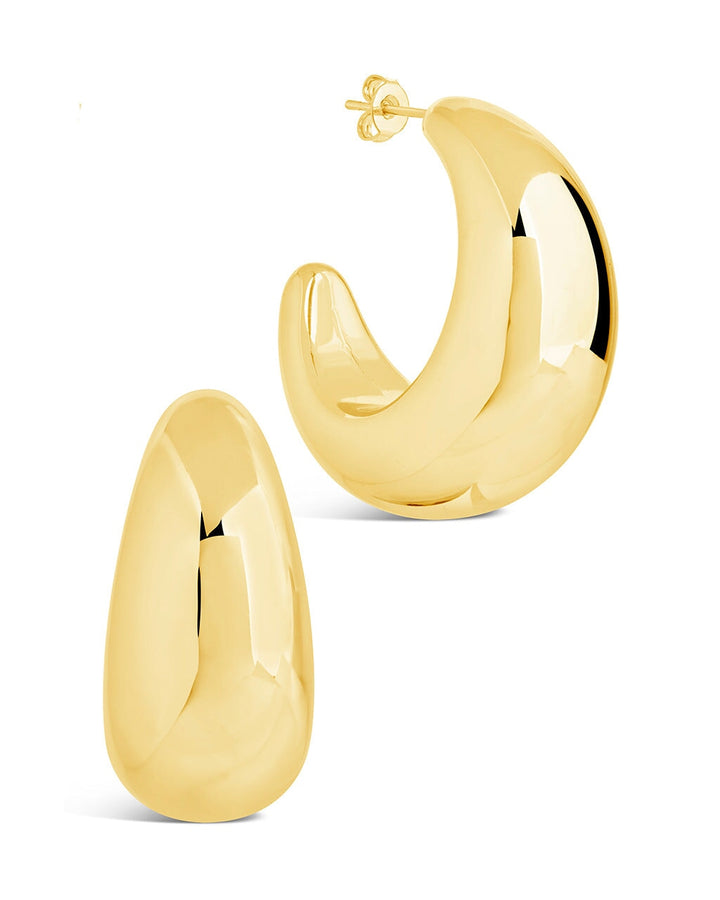 Eclipse Polished Hoop Earrings