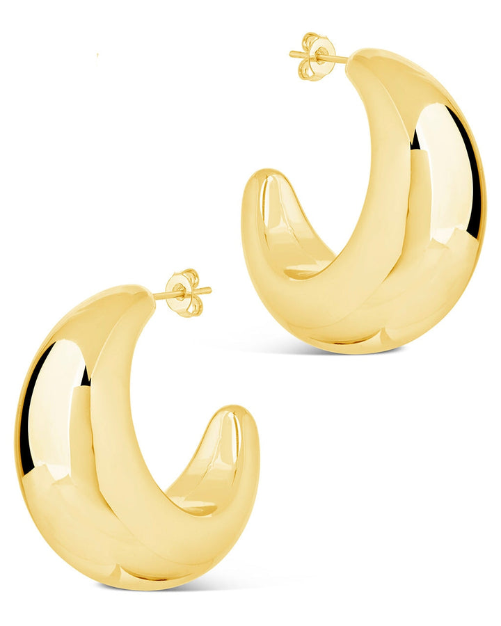 Eclipse Polished Hoop Earrings