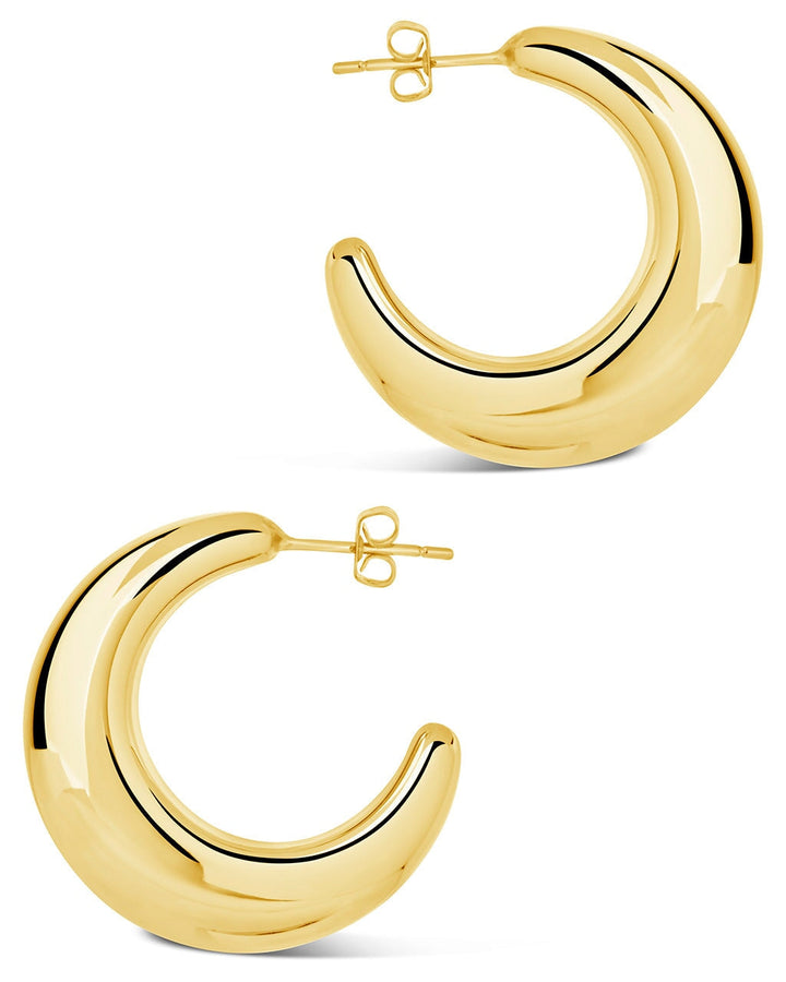 Eclipse Polished Hoop Earrings