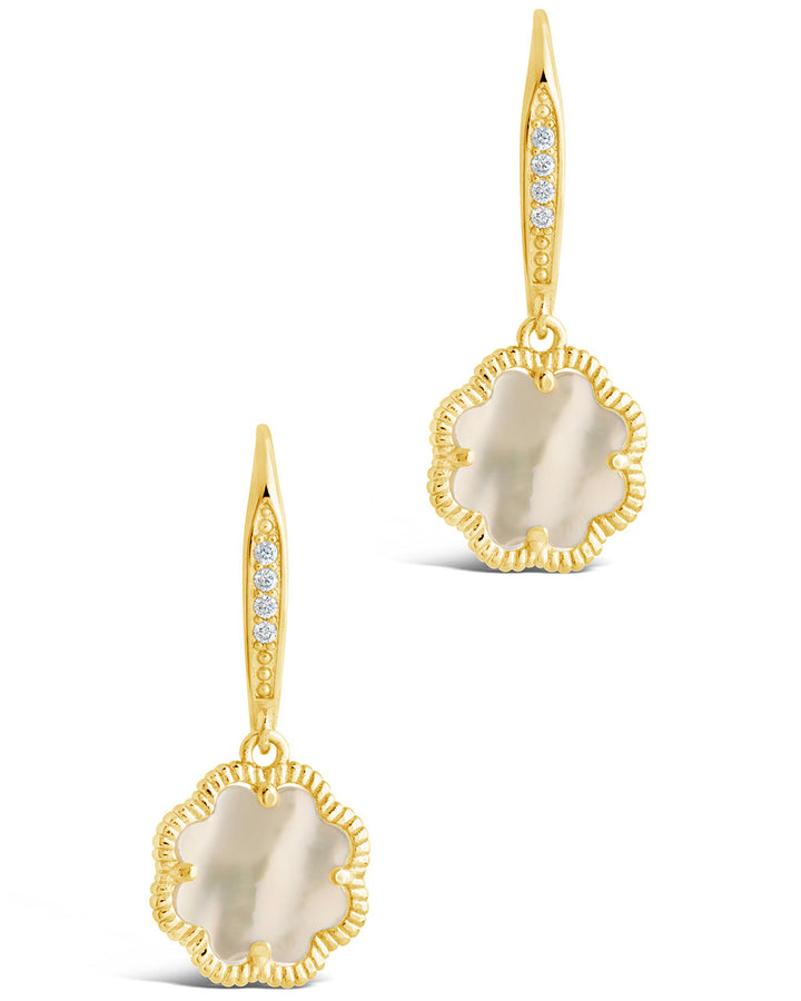 Rose Petal Short Drop Earrings