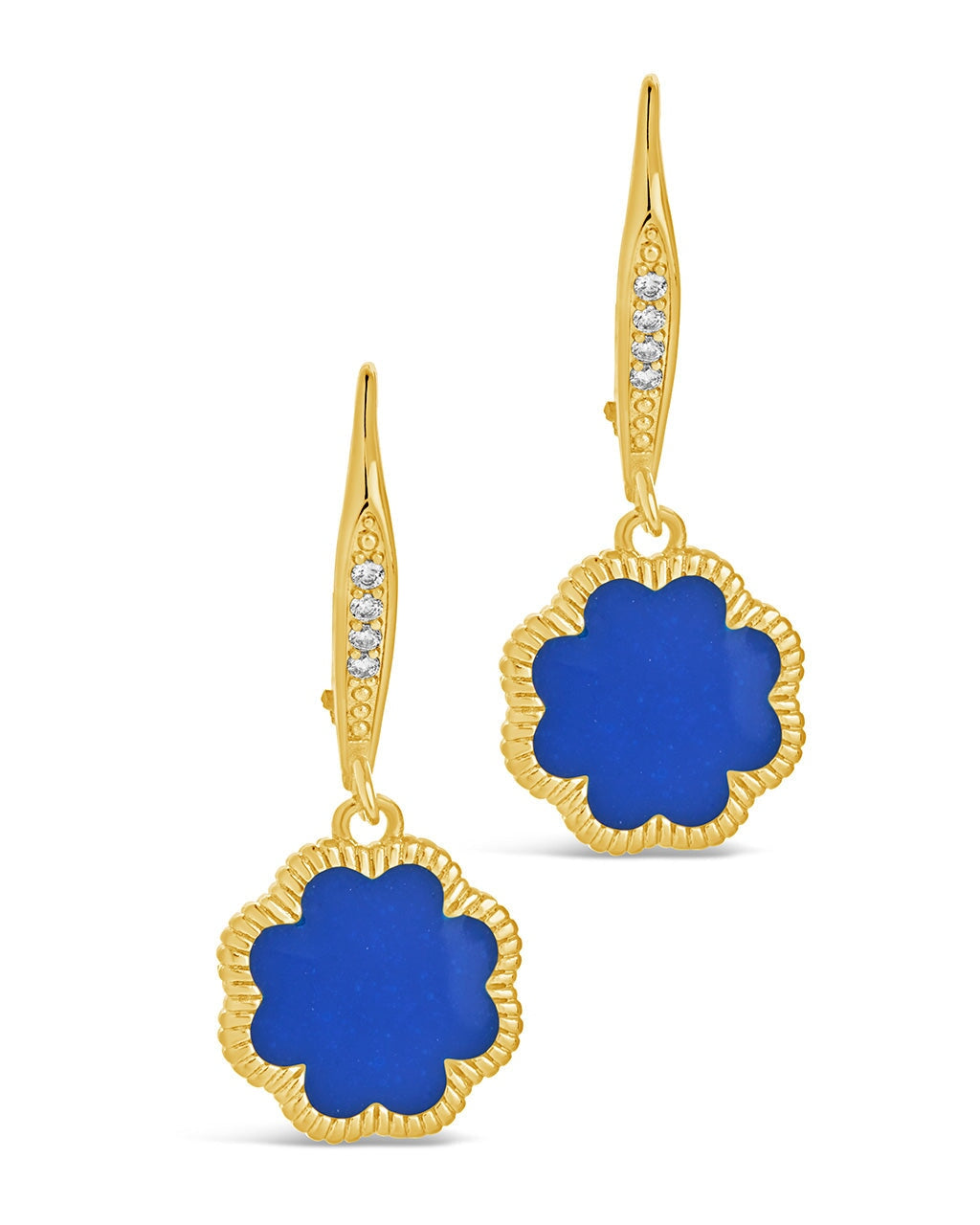 Rose Petal Short Drop Earrings