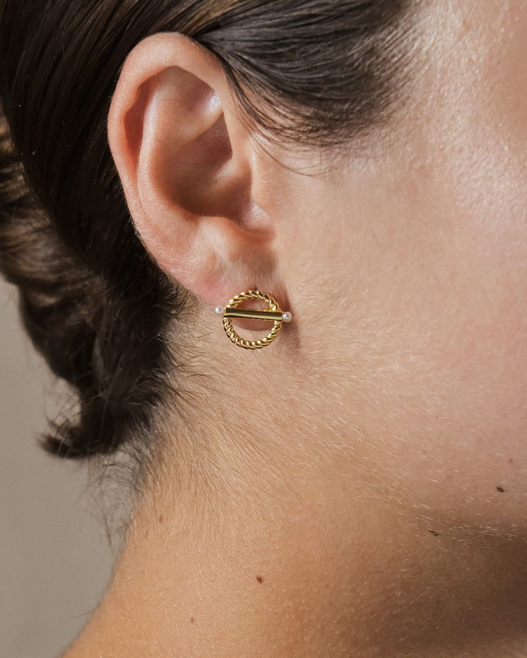 Sterling Silver Victoria Pearl Stud Earrings