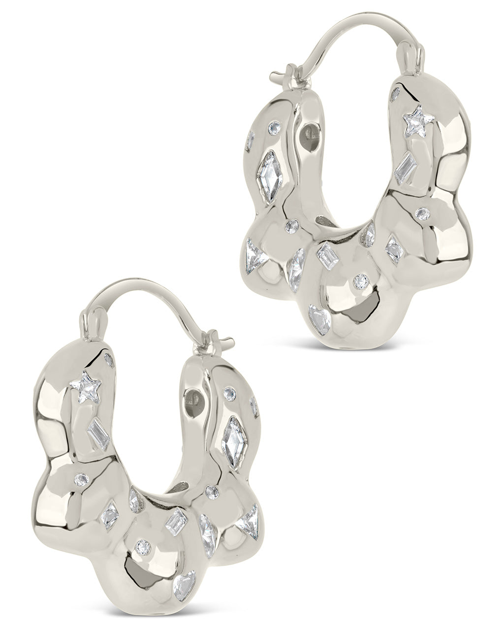 Tari CZ Hoop Earrings
