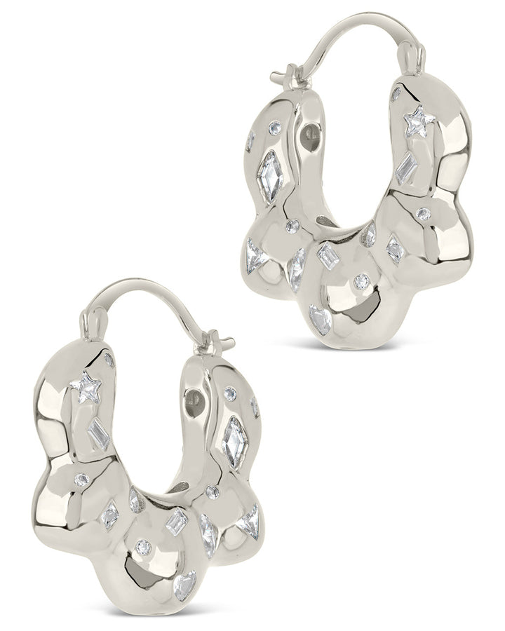 Tari CZ Hoop Earrings