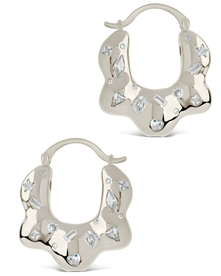 Tari CZ Hoop Earrings