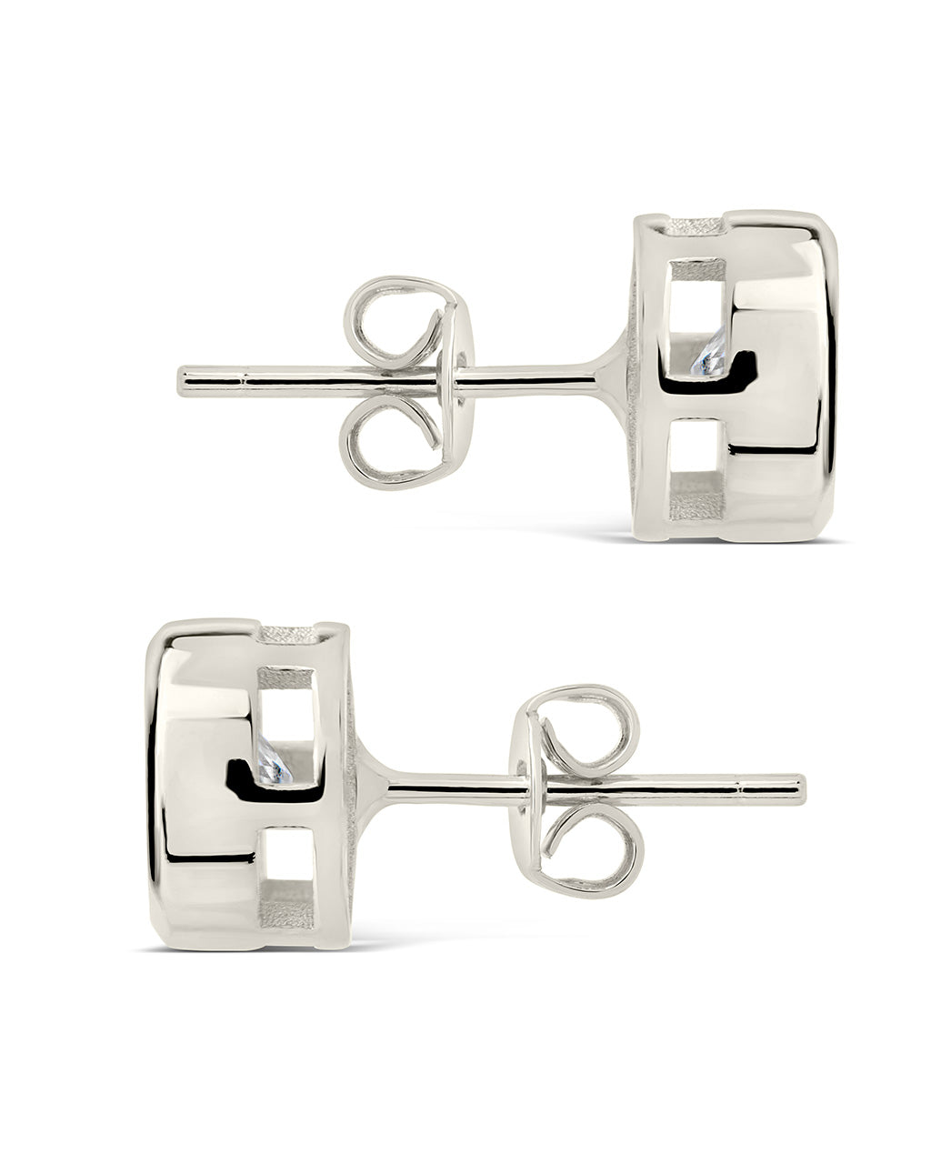 Liv CZ Circle Stud Earrings