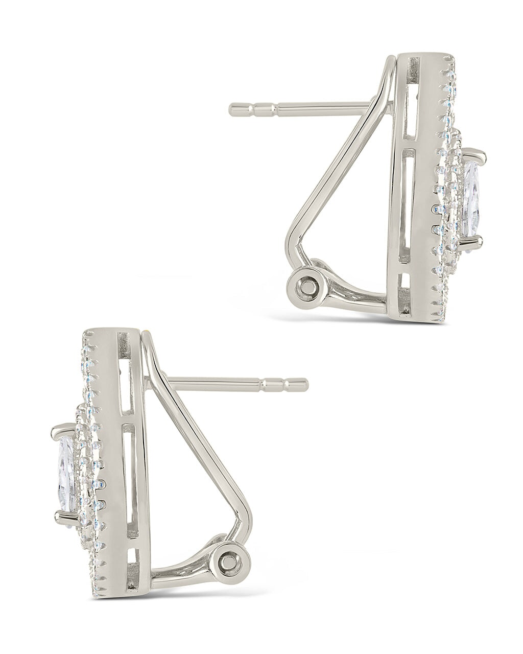 Scarlett CZ Teardrop Stud Earrings