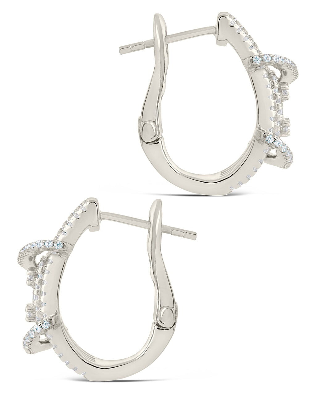 Leigh CZ Statement Hoop Earrings