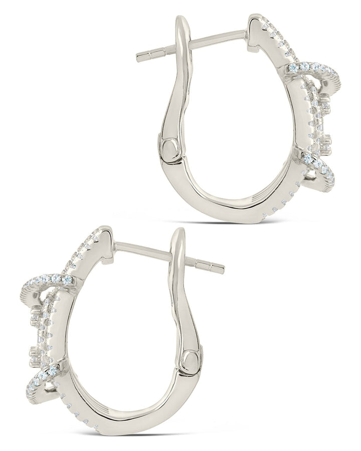 Leigh CZ Statement Hoop Earrings