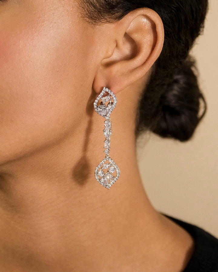 Mariah CZ Drop Earrings