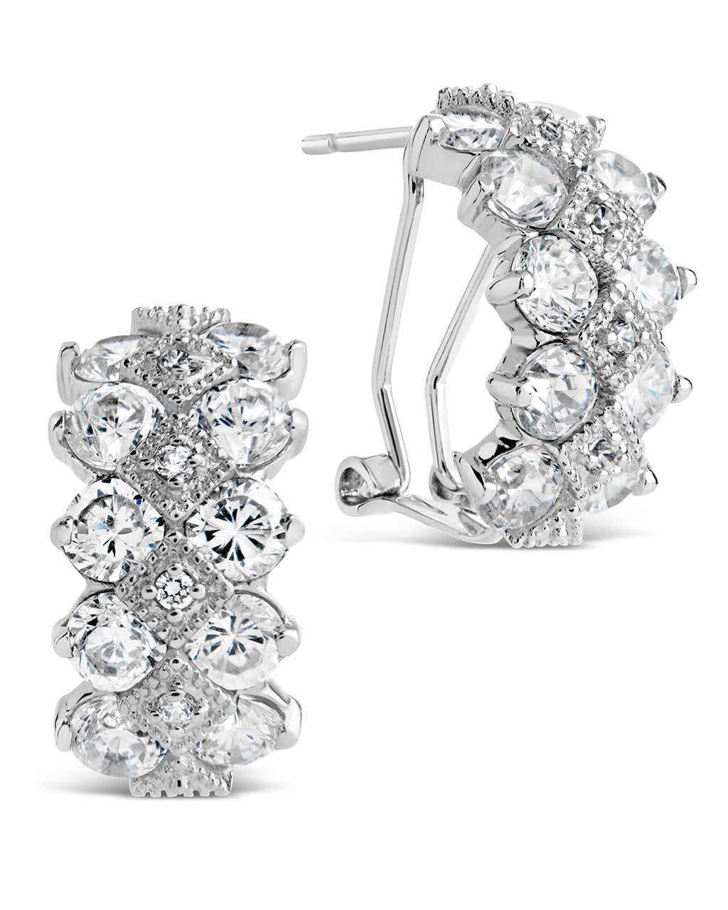 Lena CZ Hoop Earrings