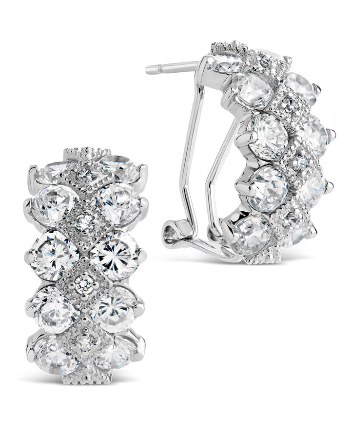 Lena CZ Hoop Earrings