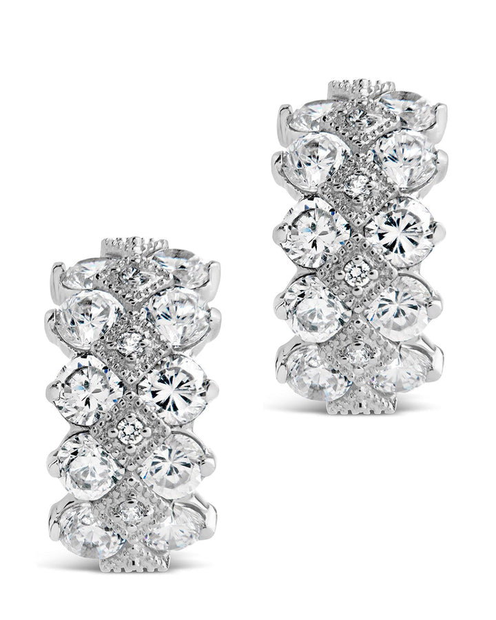 Lena CZ Hoop Earrings