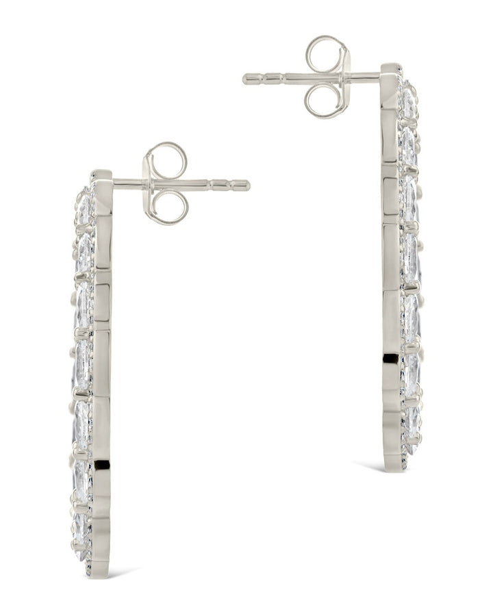 Rosario CZ Oval Stud Earrings