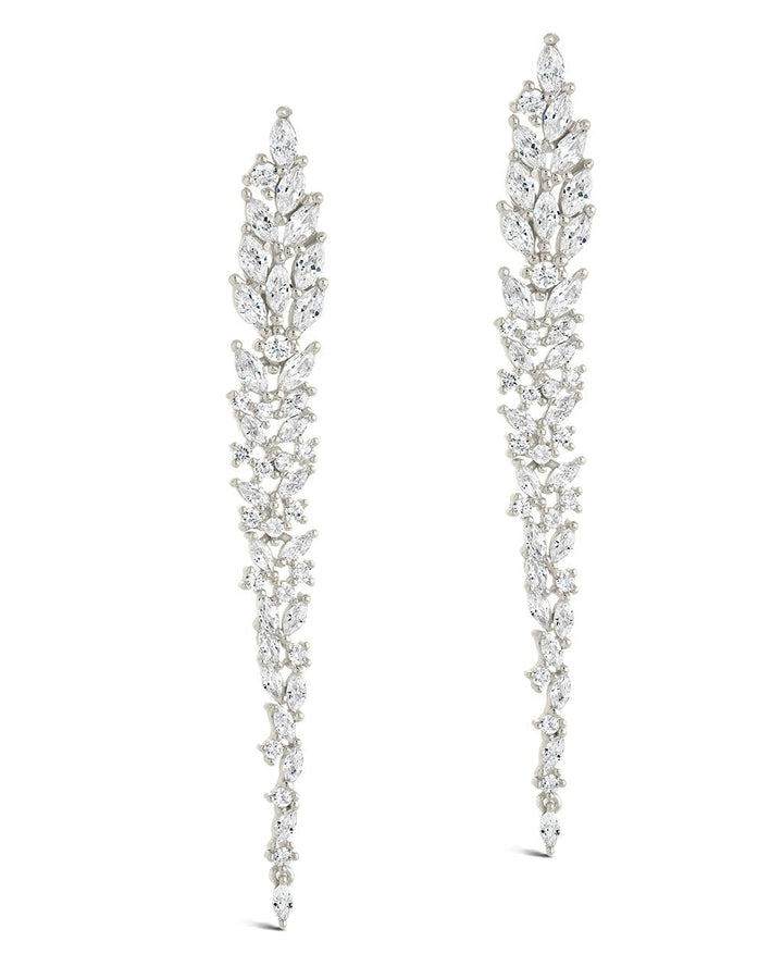 Shay CZ Linear Drop Earrings