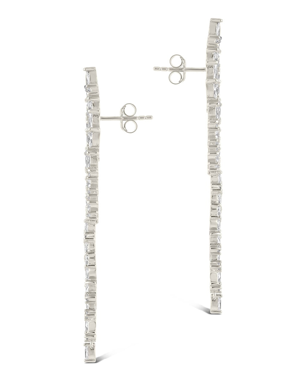 Shay CZ Linear Drop Earrings