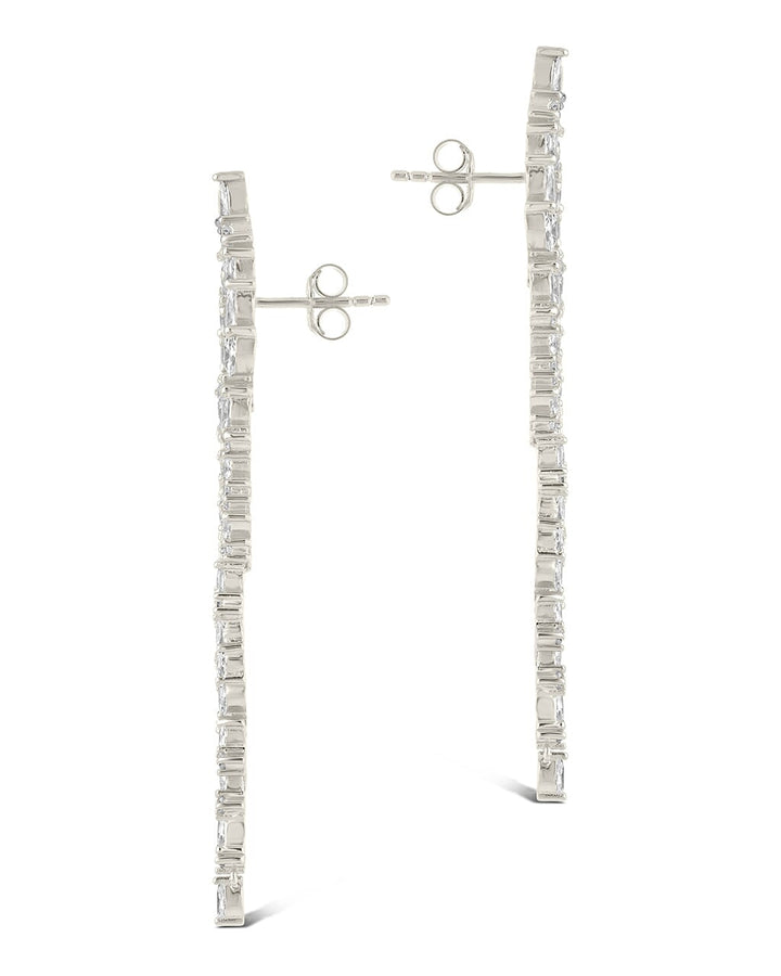 Shay CZ Linear Drop Earrings