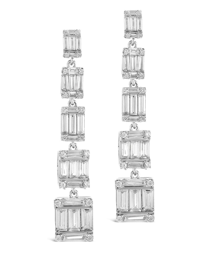 Penelope CZ Drop Stud Earrings