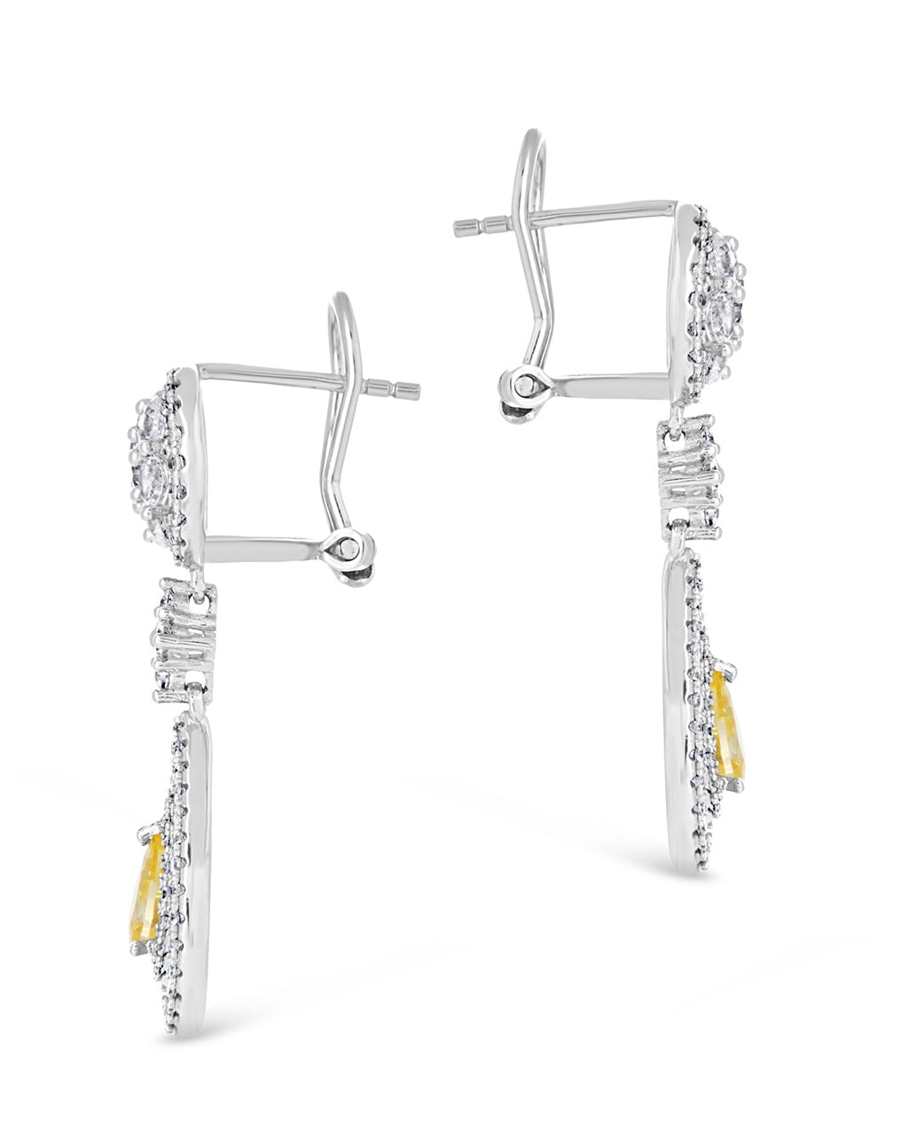 Jennifer CZ Drop Stud Earrings