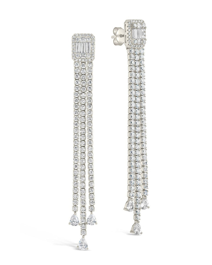 Naomi CZ Dangle Stud Earrings