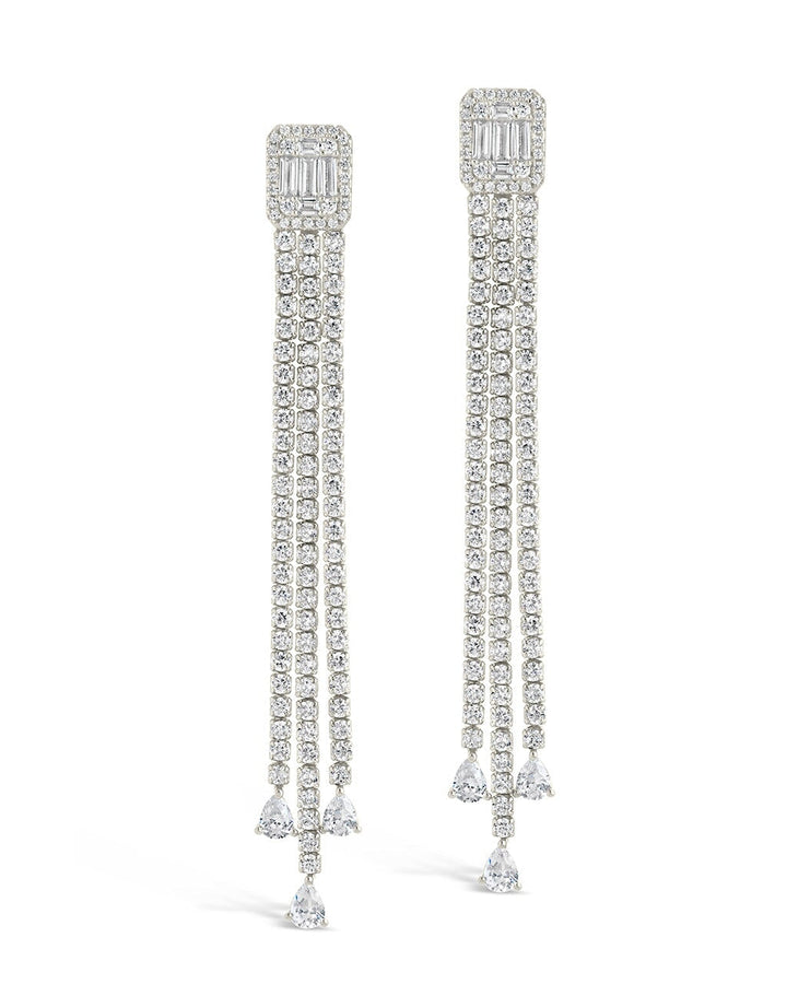 Naomi CZ Dangle Stud Earrings