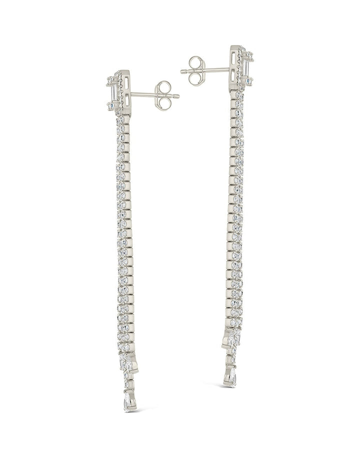 Naomi CZ Dangle Stud Earrings