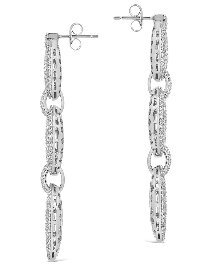 Whitney CZ Chain Drop Earrings