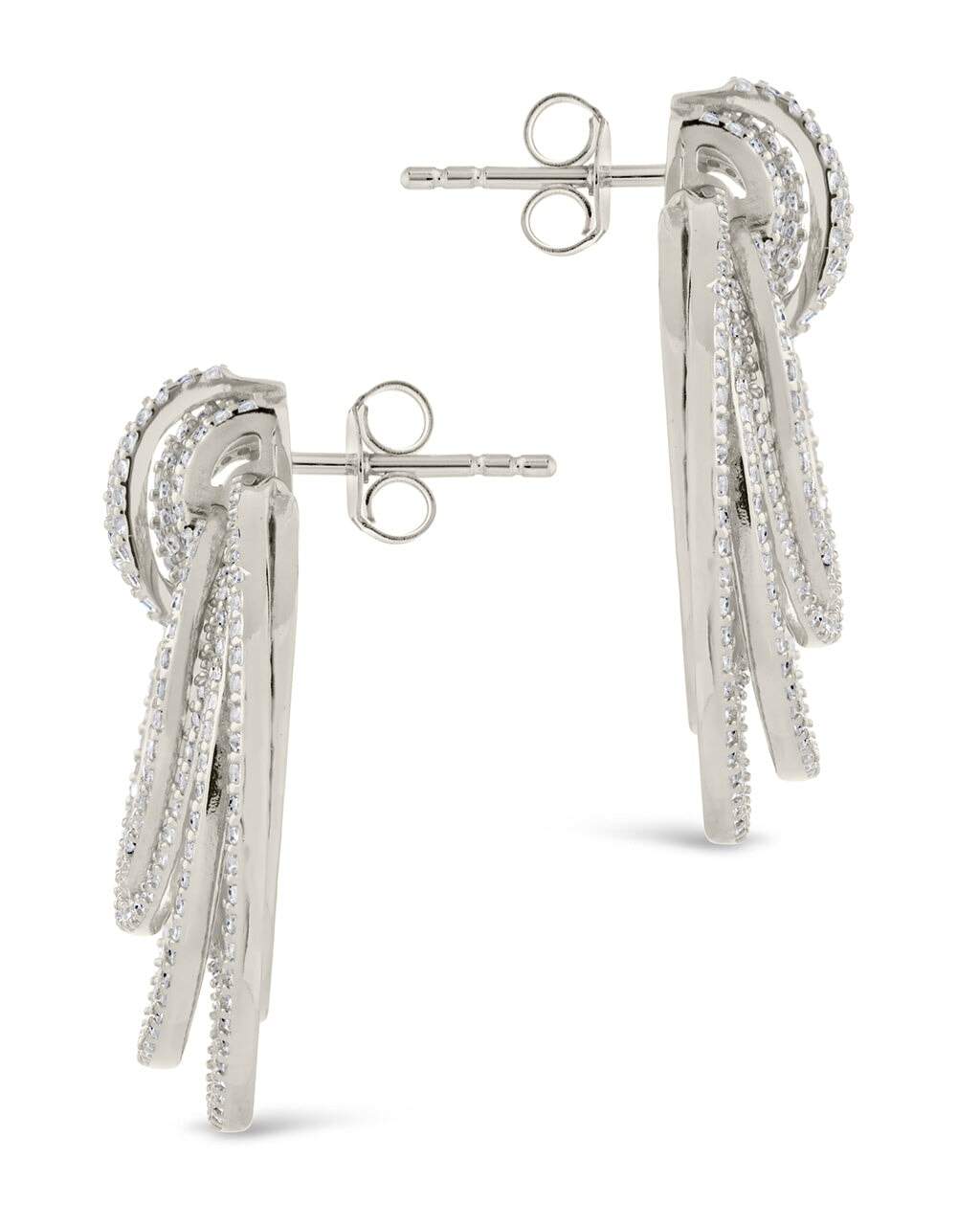 Jordana CZ Statement Circle Stud Earrings