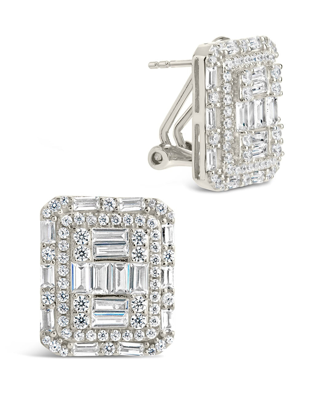 Jana Square CZ Stud Earrings