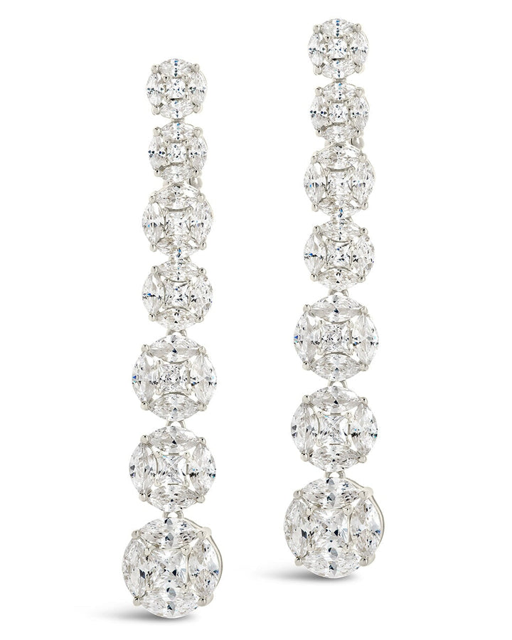 LeAnn CZ Drop Stud Earrings