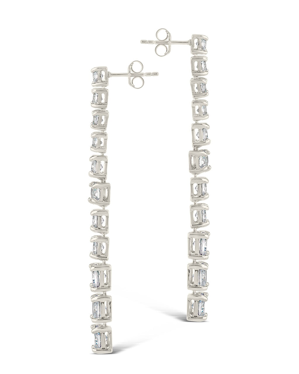 Natasha CZ Drop Stud Earrings