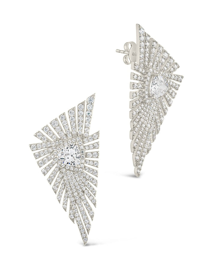Rosanne CZ Statement Stud Earrings