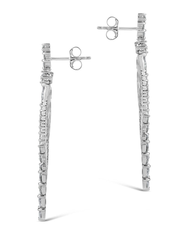 Gail Statement CZ Drop Earrings